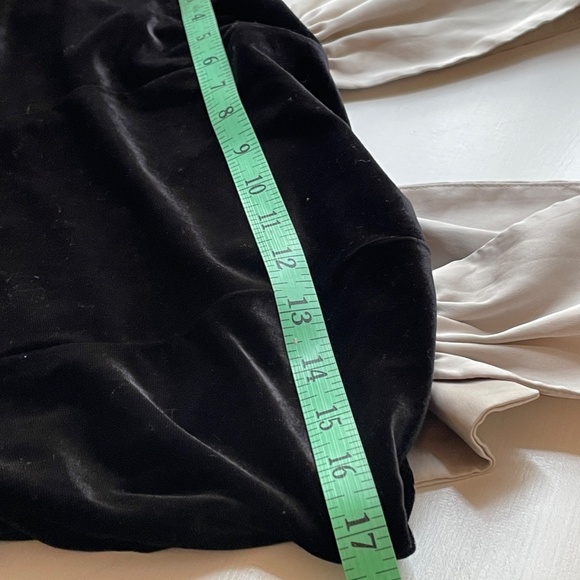 Express Velvet Oversized Bow Women Top Bodysuit Large Glamorous Statement Preppy - Picture 10 of 12